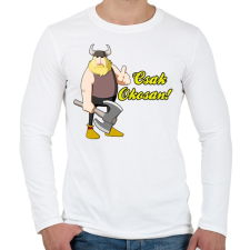 PRINTFASHION Okosan... - Férfi hosszú ujjú póló - Fehér férfi póló