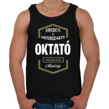 PRINTFASHION Oktató prémium minőség - Férfi atléta - Fekete atléta, trikó