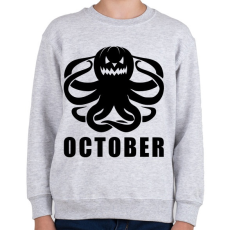 PRINTFASHION Október - Gyerek pulóver - Sport szürke