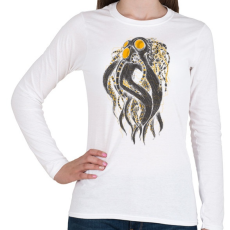 PRINTFASHION Oktobot - Női hosszú ujjú póló - Fehér