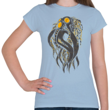 PRINTFASHION Oktobot - Női póló - Világoskék női póló