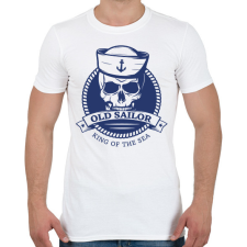 PRINTFASHION Old sailor - Férfi póló - Fehér férfi póló