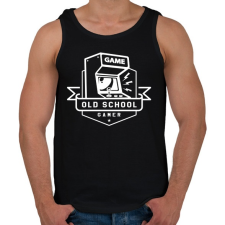 PRINTFASHION Old School Gamer - Férfi atléta - Fekete atléta, trikó