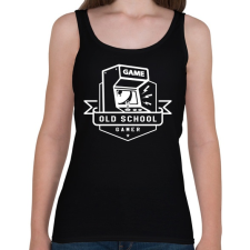 PRINTFASHION Old School Gamer - Női atléta - Fekete női trikó