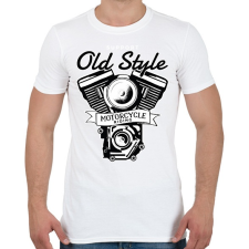 PRINTFASHION Old Style - Férfi póló - Fehér férfi póló