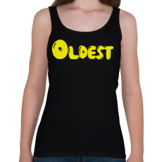 PRINTFASHION Oldest - Legidősebb tesó - Női atléta - Fekete