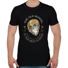 PRINTFASHION OLDSCHOOL - Férfi póló - Fekete