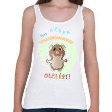 PRINTFASHION Ölelés - Női atléta - Fehér