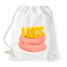 PRINTFASHION Ölelj meg - Sportzsák, Tornazsák - Fehér tornazsák