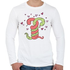 PRINTFASHION Ölelj szorosan - Férfi hosszú ujjú póló - Fehér