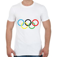 PRINTFASHION Olimpia - Férfi póló - Fehér
