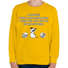 PRINTFASHION Olvasás - Gyerek pulóver - Sárga gyerek pulóver, kardigán