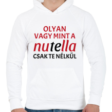 PRINTFASHION Olyan vagy - Férfi kapucnis pulóver - Fehér
