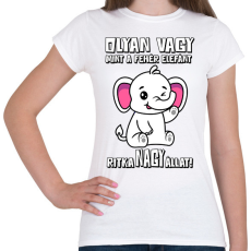 PRINTFASHION Olyan vagy mint a fehér elefánt  - Női póló - Fehér