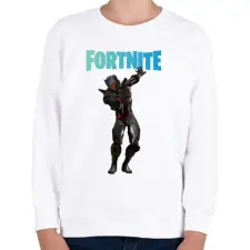PRINTFASHION Omega Fortnite - Gyerek pulóver - Fehér gyerek pulóver, kardigán