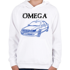 PRINTFASHION Omega - Gyerek kapucnis pulóver - Fehér