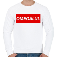 PRINTFASHION OMEGALUL - Férfi pulóver - Fehér férfi pulóver, kardigán