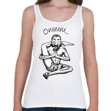 PRINTFASHION Ommm... - Jógázó férfi - Női atléta - Fehér női trikó