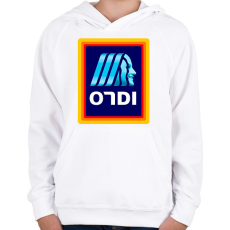 PRINTFASHION Ondi - Gyerek kapucnis pulóver - Fehér