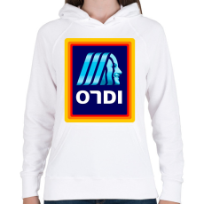 PRINTFASHION Ondi - Női kapucnis pulóver - Fehér