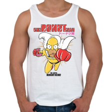 PRINTFASHION One Donut Man - Férfi atléta - Fehér atléta, trikó