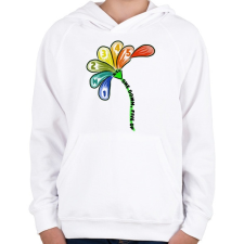 PRINTFASHION one dowb - Gyerek kapucnis pulóver - Fehér gyerek pulóver, kardigán