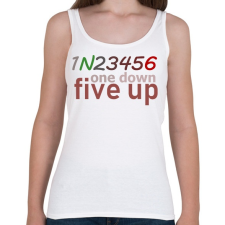 PRINTFASHION one down - Női atléta - Fehér női trikó