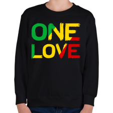PRINTFASHION One Love - Gyerek pulóver - Fekete gyerek pulóver, kardigán