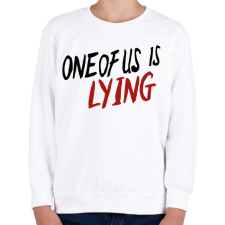 PRINTFASHION One of us is Lying - Gyerek pulóver - Fehér gyerek pulóver, kardigán