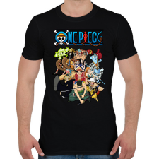 PRINTFASHION One piece csapat - Férfi póló - Fekete férfi póló