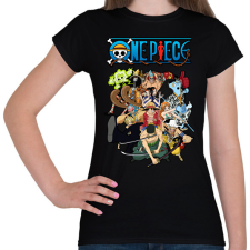 PRINTFASHION One piece csapat - Női póló - Fekete női póló