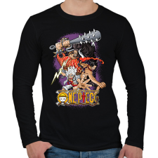 PRINTFASHION One Piece - Férfi hosszú ujjú póló - Fekete férfi póló