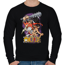 PRINTFASHION One Piece - Férfi pulóver - Fekete férfi pulóver, kardigán
