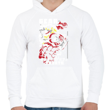 PRINTFASHION One Piece Gear 4 - Férfi kapucnis pulóver - Fehér férfi pulóver, kardigán
