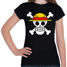 PRINTFASHION One piece logó - Női póló - Fekete