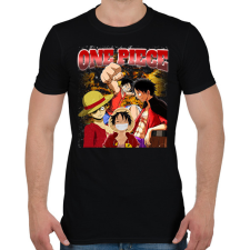 PRINTFASHION One Piece vintage - Férfi póló - Fekete férfi póló