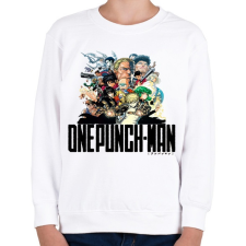 PRINTFASHION One Punch Man - Gyerek pulóver - Fehér gyerek pulóver, kardigán