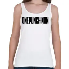 PRINTFASHION One Punch Man logo - Női atléta - Fehér női trikó