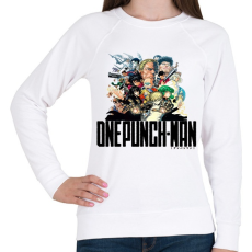 PRINTFASHION One Punch Man - Női pulóver - Fehér
