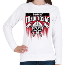PRINTFASHION Önkéntes Tűzoltóság - Női pulóver - Fehér