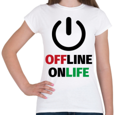 PRINTFASHION OnLife - Női póló - Fehér