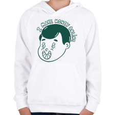 PRINTFASHION Online money maker - Gyerek kapucnis pulóver - Fehér gyerek pulóver, kardigán