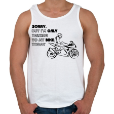 PRINTFASHION only my bike - Férfi atléta - Fehér atléta, trikó