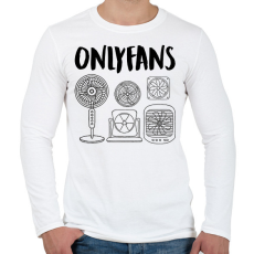 PRINTFASHION Onlyfans - Férfi hosszú ujjú póló - Fehér