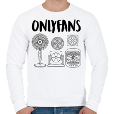 PRINTFASHION Onlyfans - Férfi pulóver - Fehér férfi pulóver, kardigán