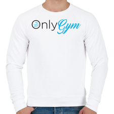 PRINTFASHION OnlyGym - Férfi pulóver - Fehér férfi pulóver, kardigán