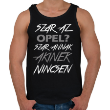 PRINTFASHION Opel - Férfi atléta - Fekete atléta, trikó