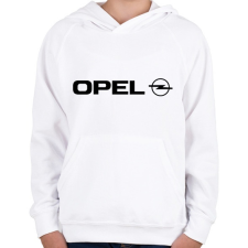 PRINTFASHION OPEL LOGO - Gyerek kapucnis pulóver - Fehér gyerek pulóver, kardigán