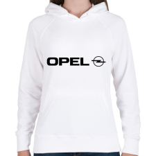 PRINTFASHION OPEL LOGO - Női kapucnis pulóver - Fehér női pulóver, kardigán