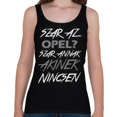 PRINTFASHION Opel - Női atléta - Fekete